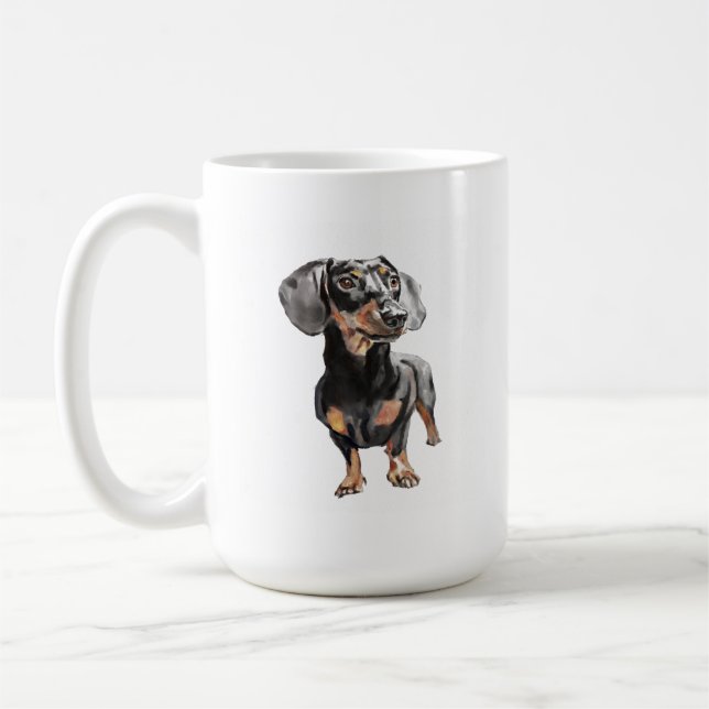 Caneca Dachshund – Caneca de Café de Cachorro Sals (Esquerda)