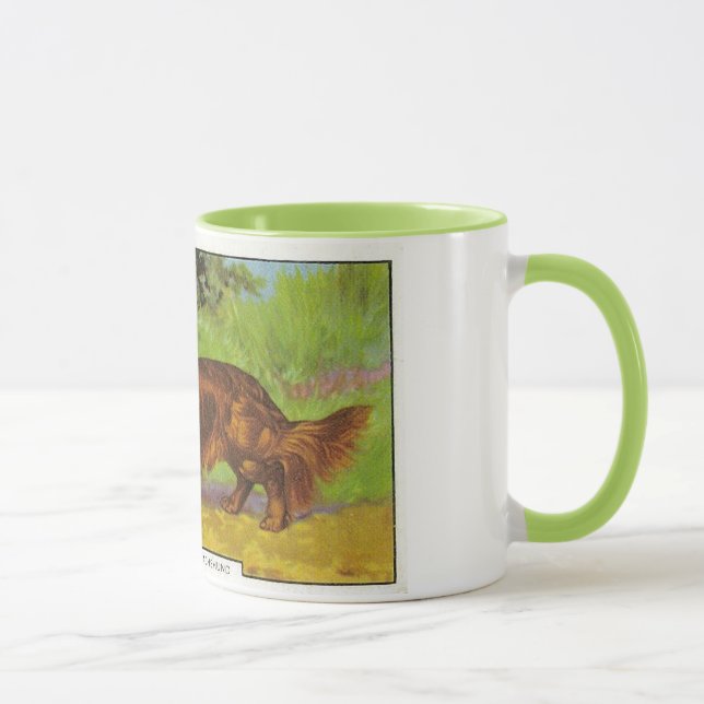 Caneca Dachshund de cabelos compridos (Direita)