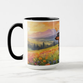 Caneca Dachshund Delight Mug, Elegância Canina Whimsical