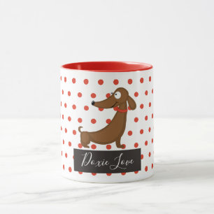 Caneca Dachshund (Doxie) Love Mug