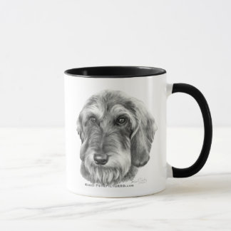 Caneca Dachshund Fio-De cabelo