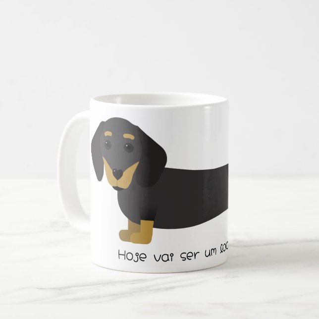 Caneca Dachshund-Longo Dia (Frente Esquerda)