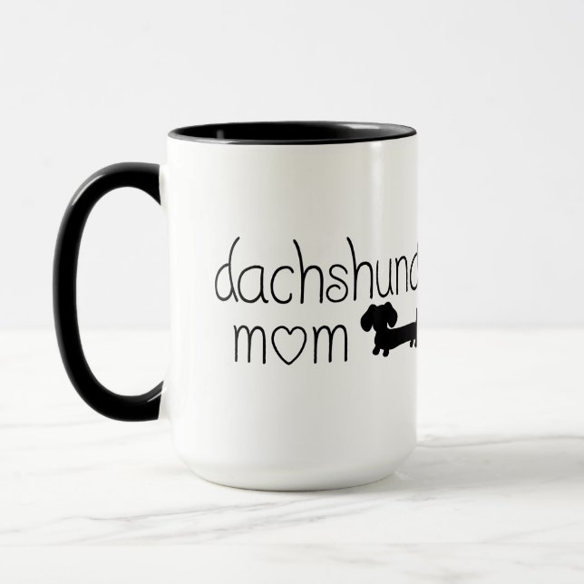 Caneca Dachshund Mamãe Mug para saltadores (Esquerda)