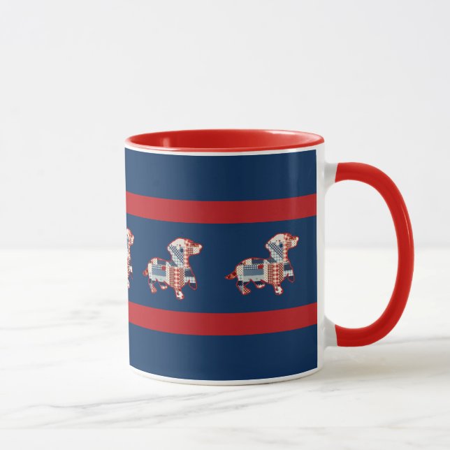 Caneca Dachshund Mug Patriótico Incluso (Direita)