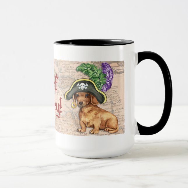Caneca Dachshund Pirate (Direita)