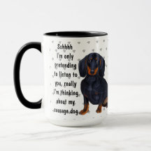 Dachshund Sausation Dog Love Coffee Tea Custom