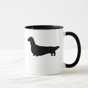 Caneca Dachshund Silhouette Wiener Doxie