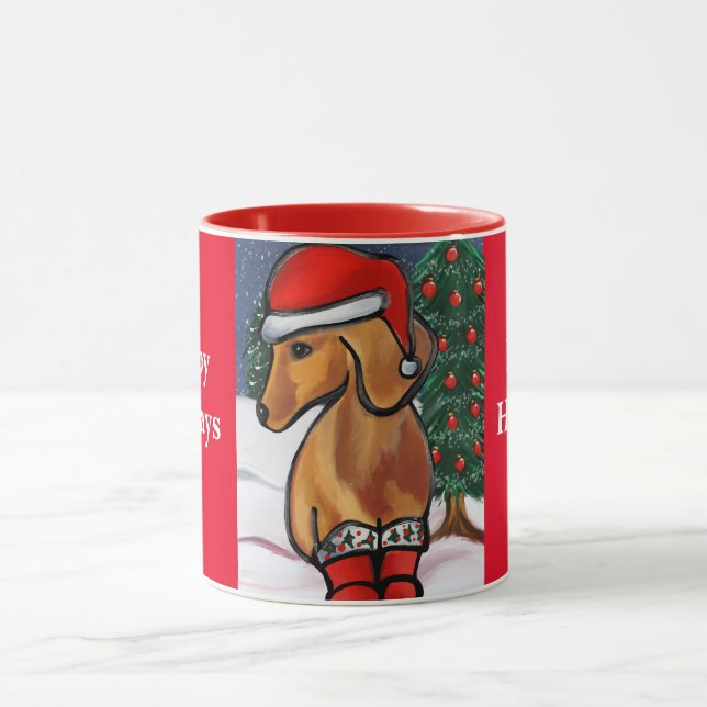 Caneca Dachshund Vermelho (Centro)