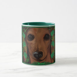 Caneca Dachshund Vermelho
