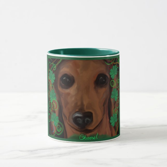 Caneca Dachshund Vermelho (Centro)