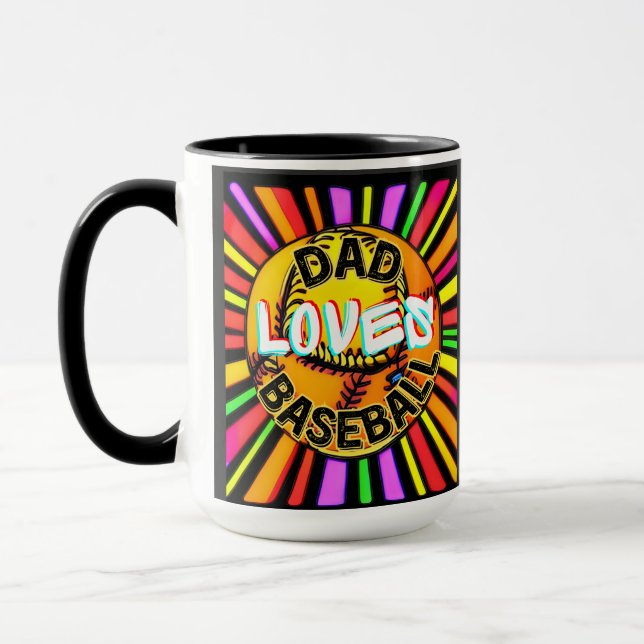 CANECA DAD LOVES BASEBALL (Esquerda)