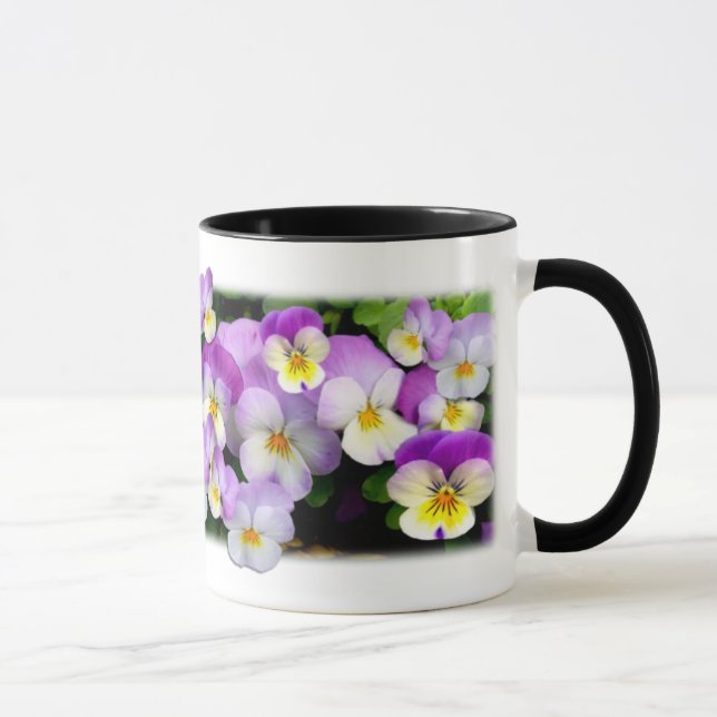 Caneca Daement Violas ~ Ringer Mug (Direita)
