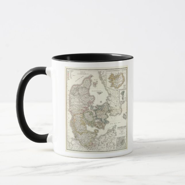 Caneca Daenemark, Ilha - Dinamarca, Islândia (Esquerda)