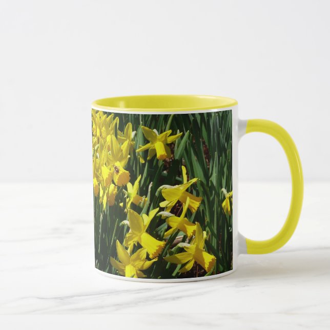 Caneca Daffodils Amarelos I Flores De Mola Cheery (Direita)