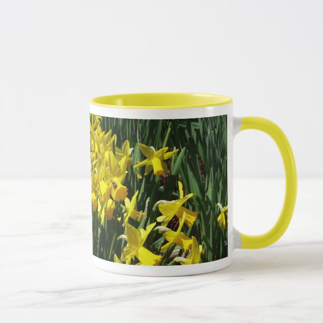 Caneca Daffodils Amarelos I Flores De Mola Cheery (Direita)