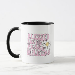Caneca Daisy and Peace Makers Slogan