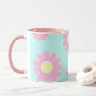 Caneca Daisy Blue Pink