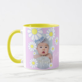 Caneca Daisy Simple Pastel Pink Photo Baby