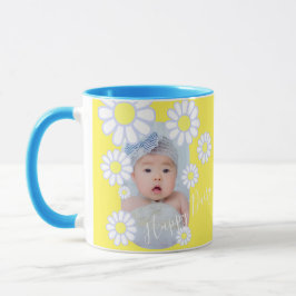 Caneca Daisy Simple Yellow Photo Baby