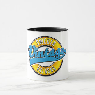 Caneca Dalarna Suecia Vintage
