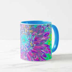 Caneca Dália Azul-Roxo e Ovo de Robin
