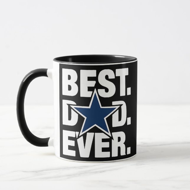 Caneca Dallas Fan Best Dad Ever Football Love Father's