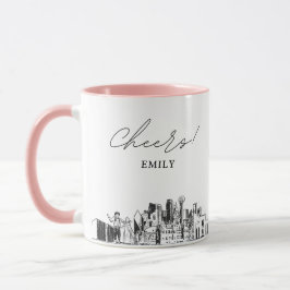 Caneca Dallas Personalized Wedding Coffee Mug