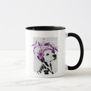 Caneca Dalmácia Com Fascinador Roxo