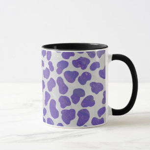 Caneca Dalmaciano Roxo e Impressão branco