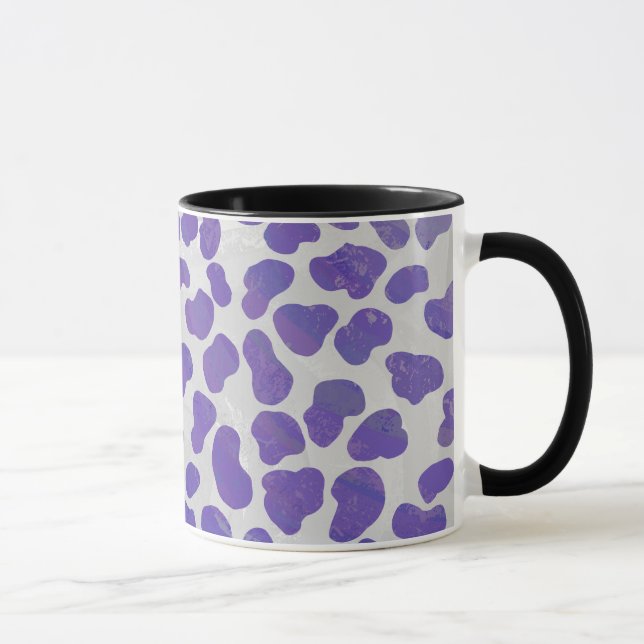 Caneca Dalmaciano Roxo e Impressão branco (Direita)