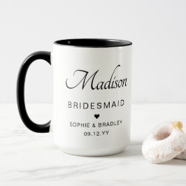 Caneca Dama de Honra Personalizada Nome Festa de Casament