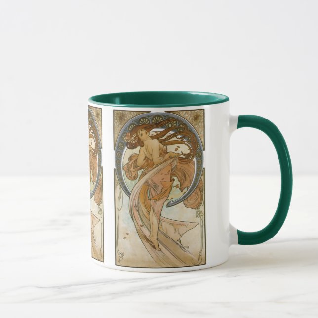 Caneca Dança (1898), Alphonse Mucha Fine Art Nouveau (Direita)