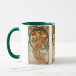 Caneca Dança (1898), Alphonse Mucha Fine Art Nouveau