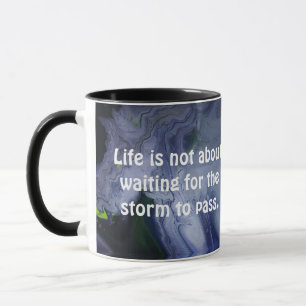 Caneca Dança na Chuva Citação Motivacional Oceano Tempest
