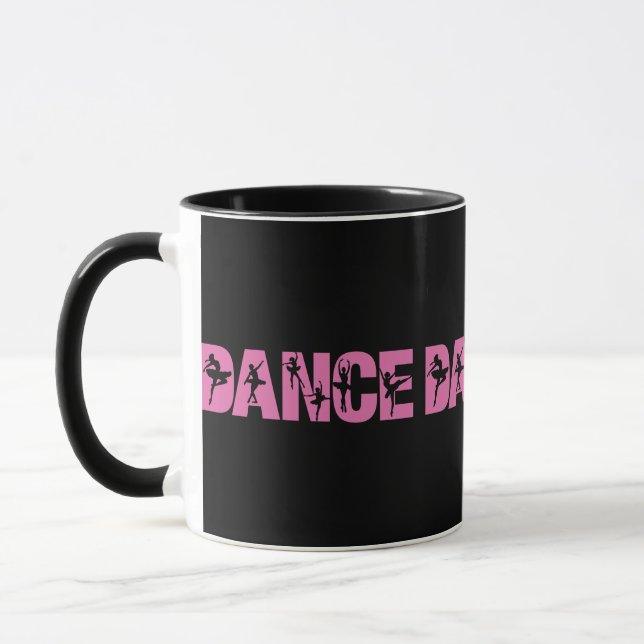 Caneca DANÇA Rosa com Corte de Ballerina (Esquerda)
