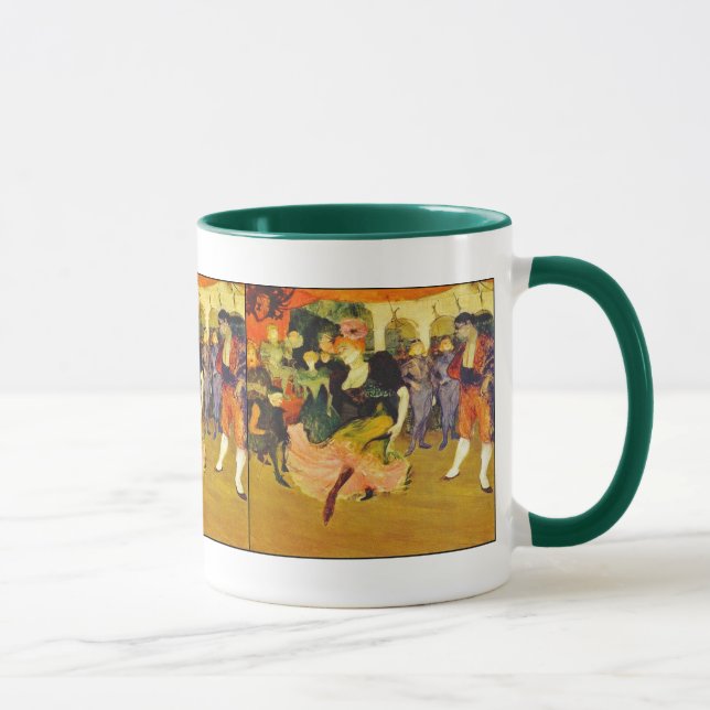 Caneca Dançando o Bolero: Toulouse-Lautrec (Direita)