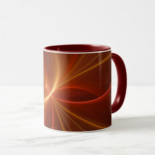 Caneca Dançar Com A Arte Fractal Moderna Abstrato
