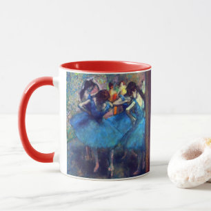 Caneca Dançarinas em Azul por Edgar Degas, Arte de Balé V