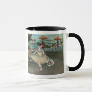 Caneca Dançarino de Edgar Degas   com o buquê, curtseyi