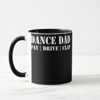 Caneca Dançarino Orgulhento do Pai de dança Engraçada