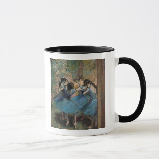 Caneca Dançarinos de Edgar Degas | no azul, 1890 (Direita)