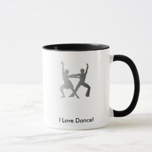 Caneca dance1, eu amo a dança!