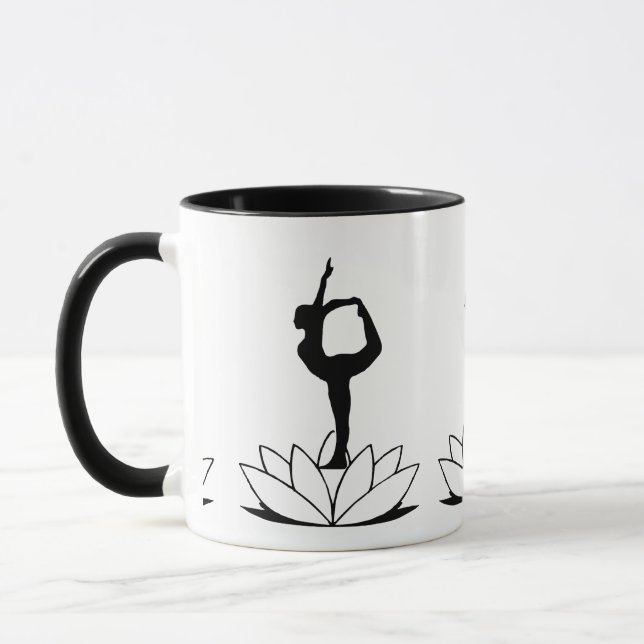 Caneca Dancer Pose Mug - Presentes Inspirados por Yoga (Esquerda)