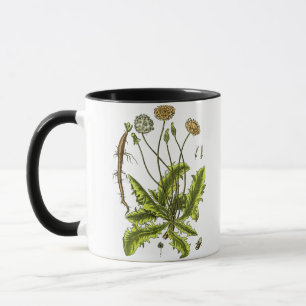 Caneca Dandelion Botanical Illustration