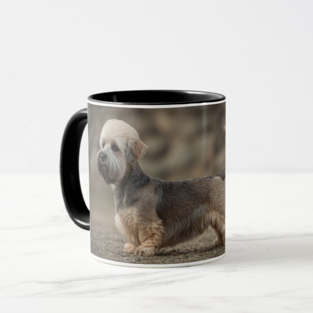 Caneca Dandie Dinmont Terrier (Frente Esquerda)