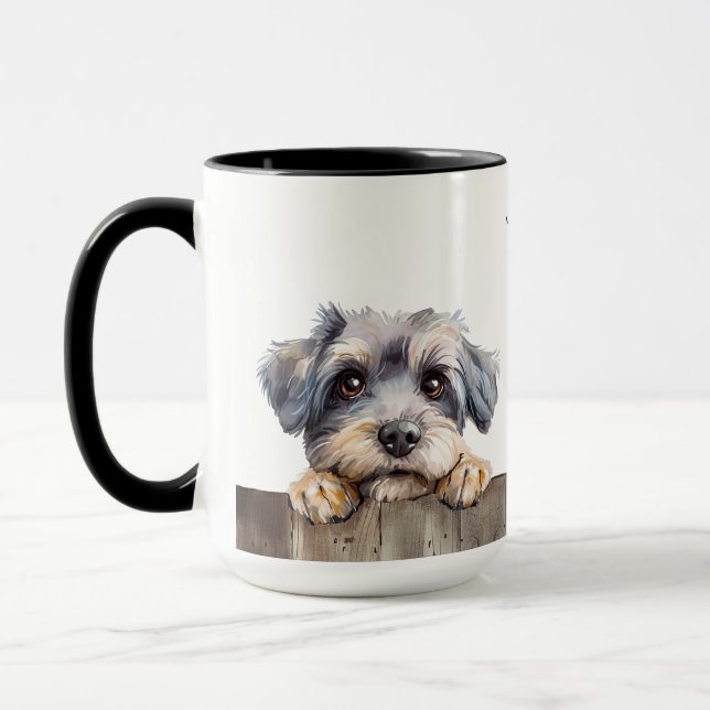 Caneca Dandie Dinmont Terrier Dog Mug (Esquerda)
