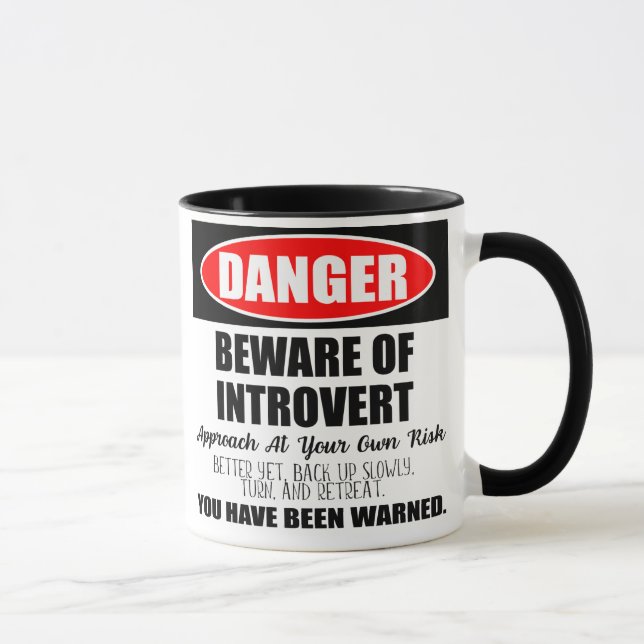 Caneca Danger Beware do Sinal de Introdução (Direita)