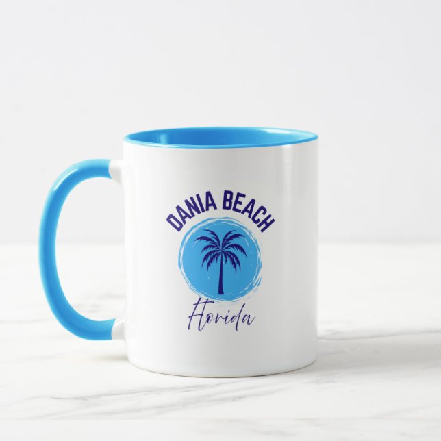 Caneca Dania Beach Florida Coffee Mug (Esquerda)