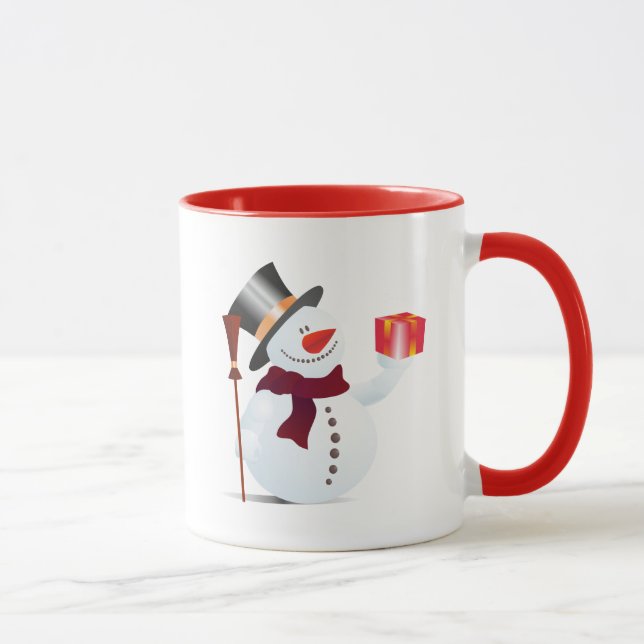 Caneca Dar Boneco de Neve para o Natal (Direita)