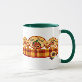 Caneca Dar presentes aos Obrigados de Ação de Graças